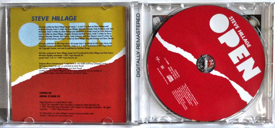 Steve Hillage - Open, CD, 2007