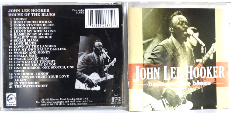 John Lee Hooker - House Of The Blues, CD, 1988
