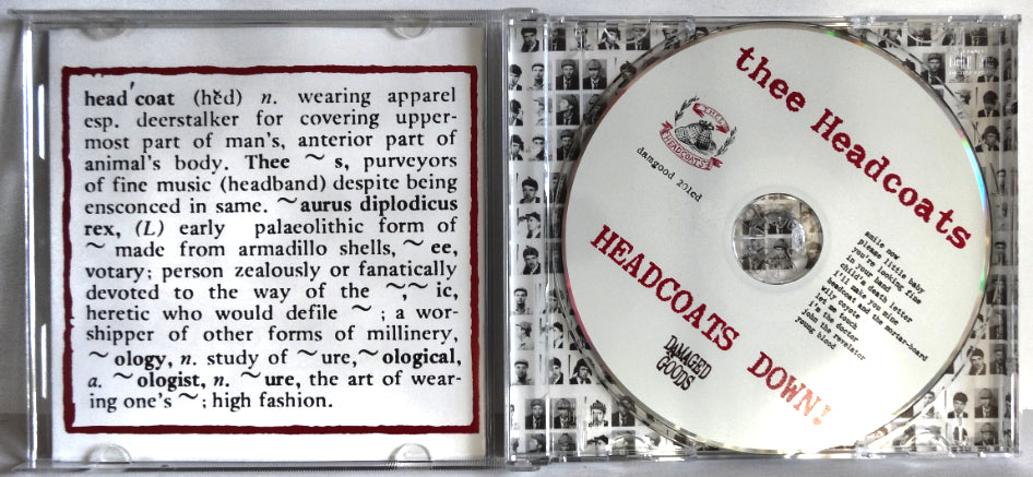 Thee Headcoats - Headcoats Down! CD, 2001