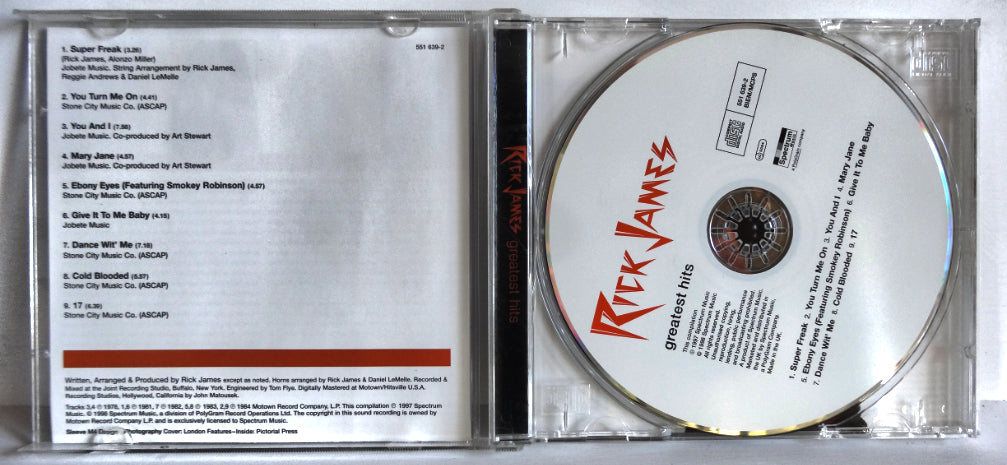 Rick James - Greatest Hits, CD, 1998