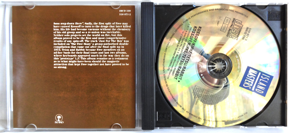 Kossoff, Kirke, Tetsu, Rabbit - S/T, CD, Free