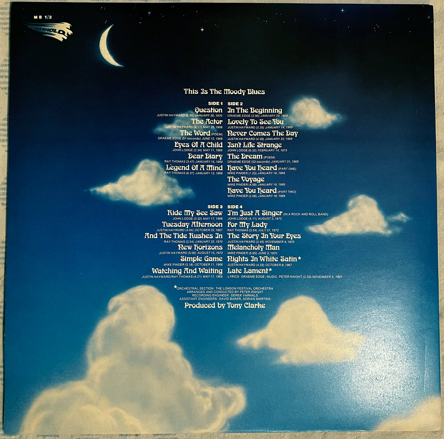 The Moody Blues - This Is The Moody Blues, UK1974, EX/EX