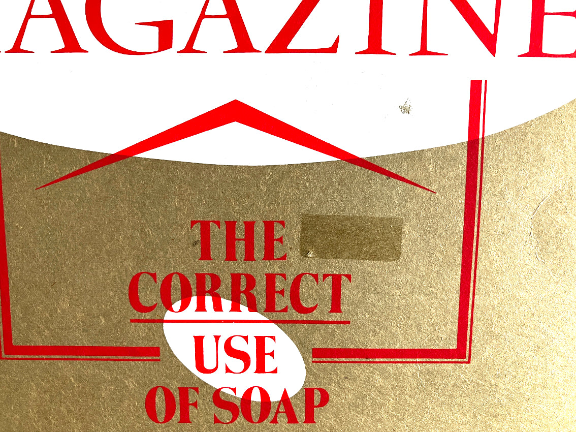 Magazine - The Correct Use Of Soap (+Bonus), UK1980 1st press, VG+/VG+