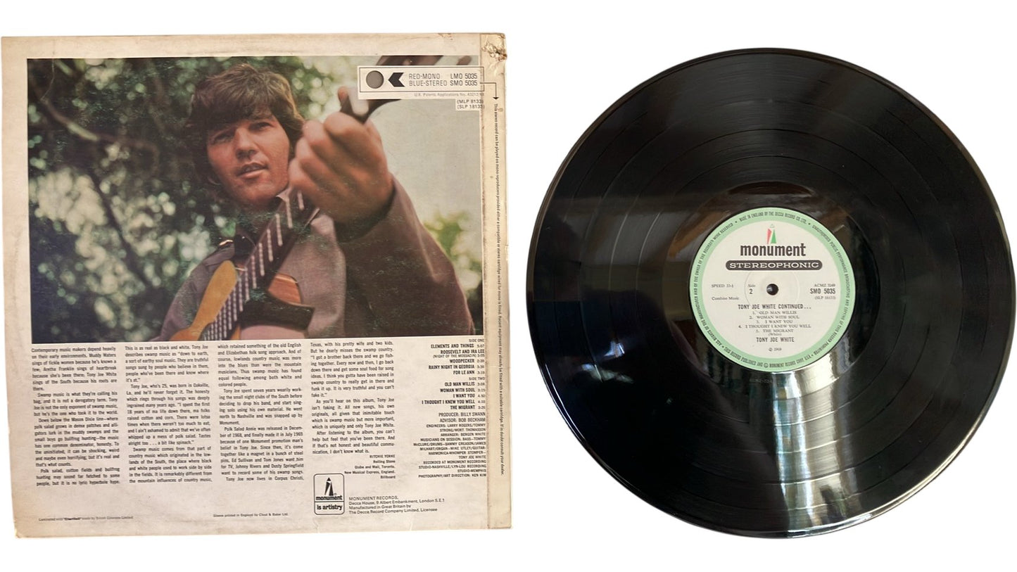 Tony Joe White - Continued, LP, Monument, 1969UK