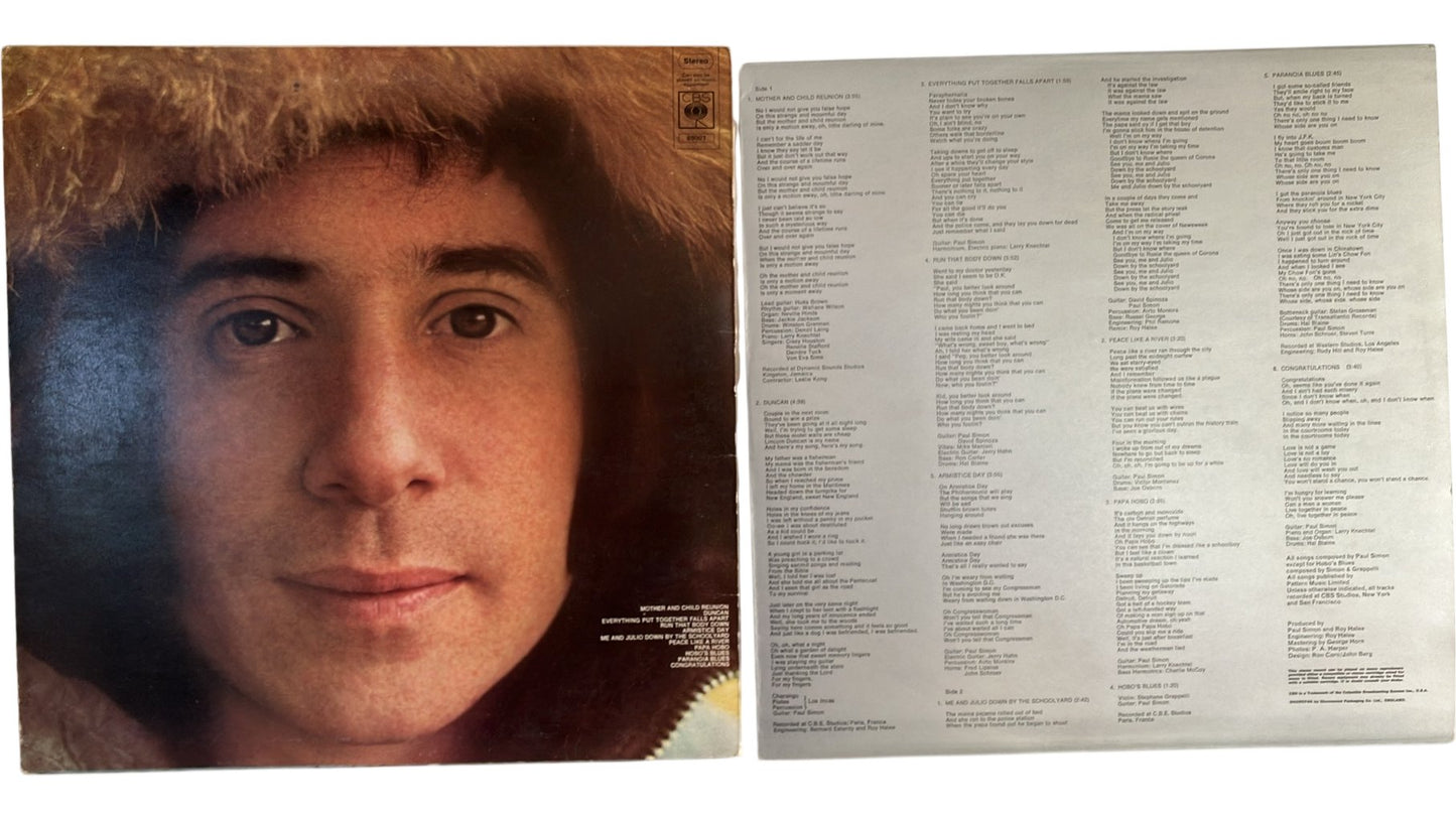 Paul Simon - Paul Simon, LP, 1972, CBS