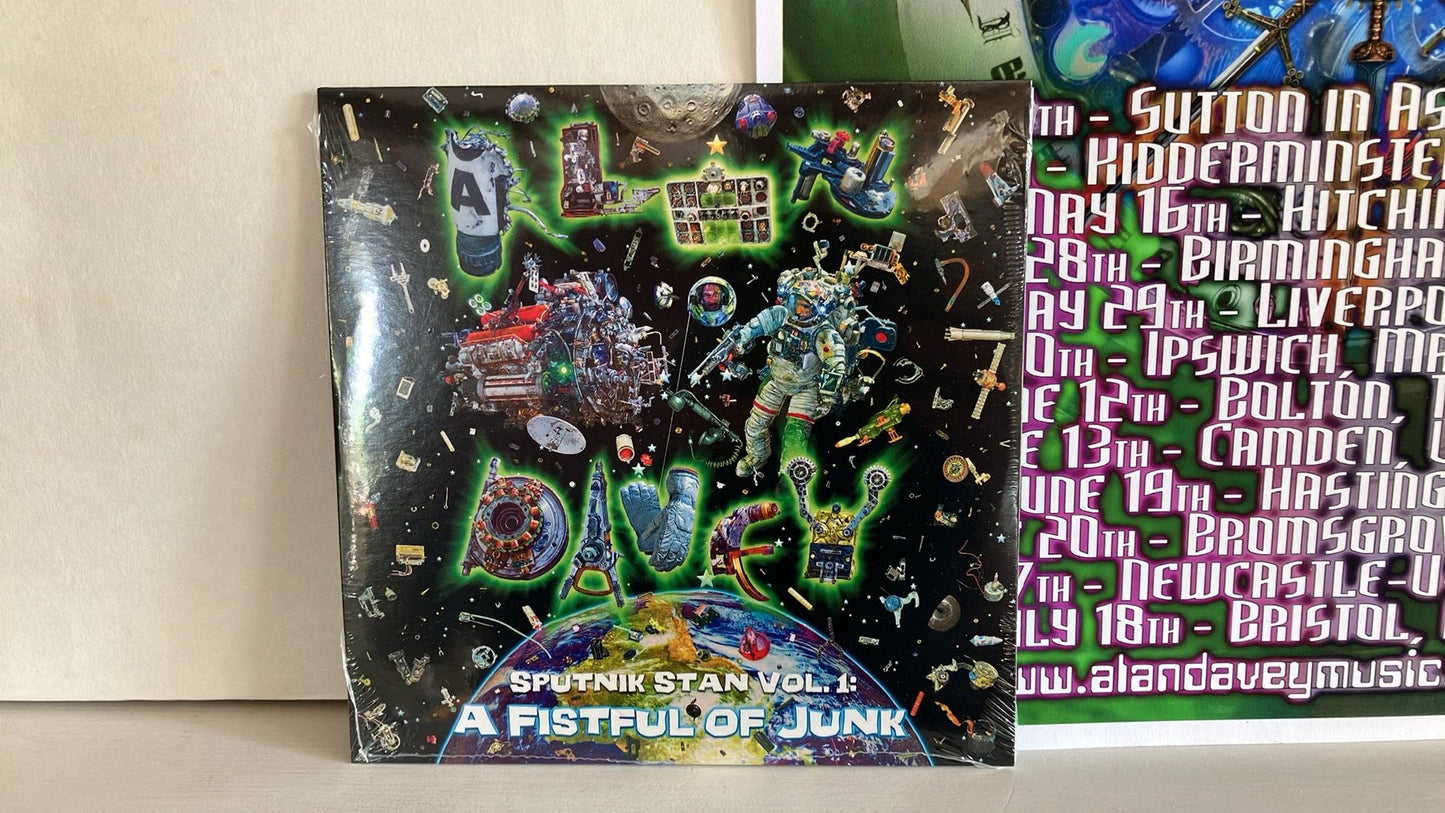 Alan Davey - Sputnik Stan Vol. 1: A Fistful Of Junk - CD, poster, comic, 2015