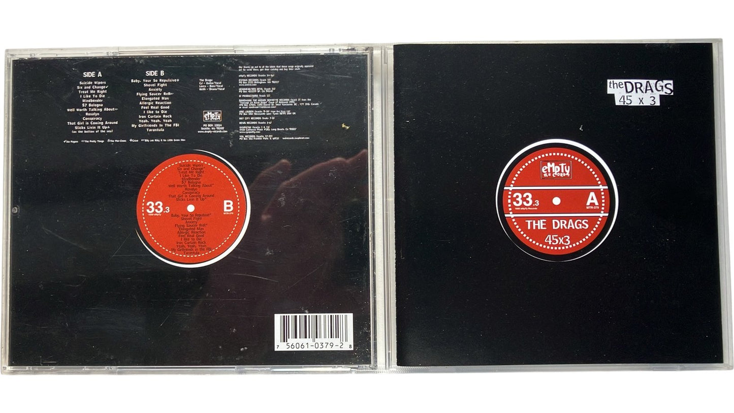The Drags - 45x3, CD, Empty Records